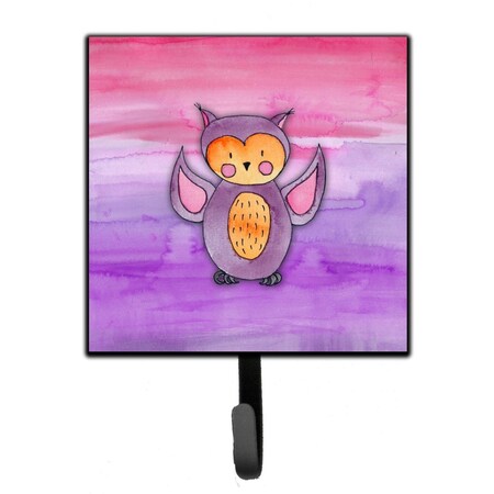 Carolines Treasures Pink & Purple Owl Watercolor Leash or Key Holder BB7428SH4